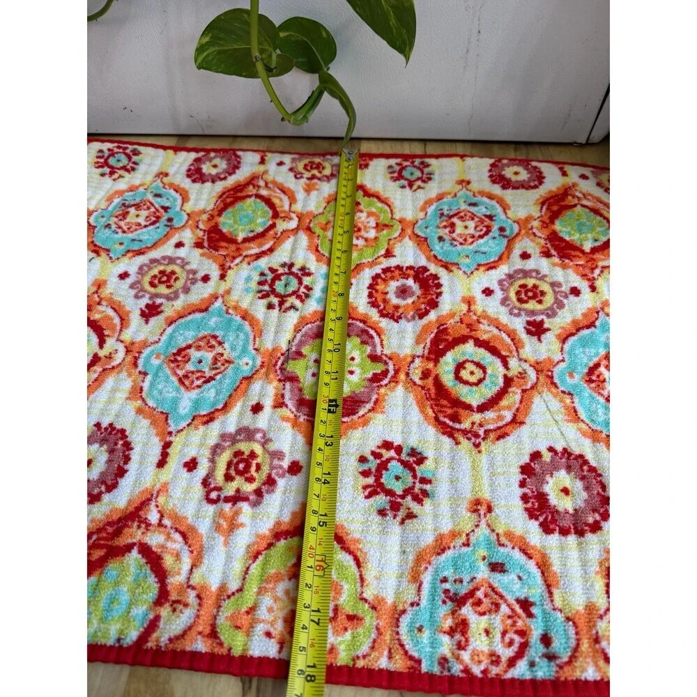 Fiesta Colorful Floral Kitchen or Bath Mat